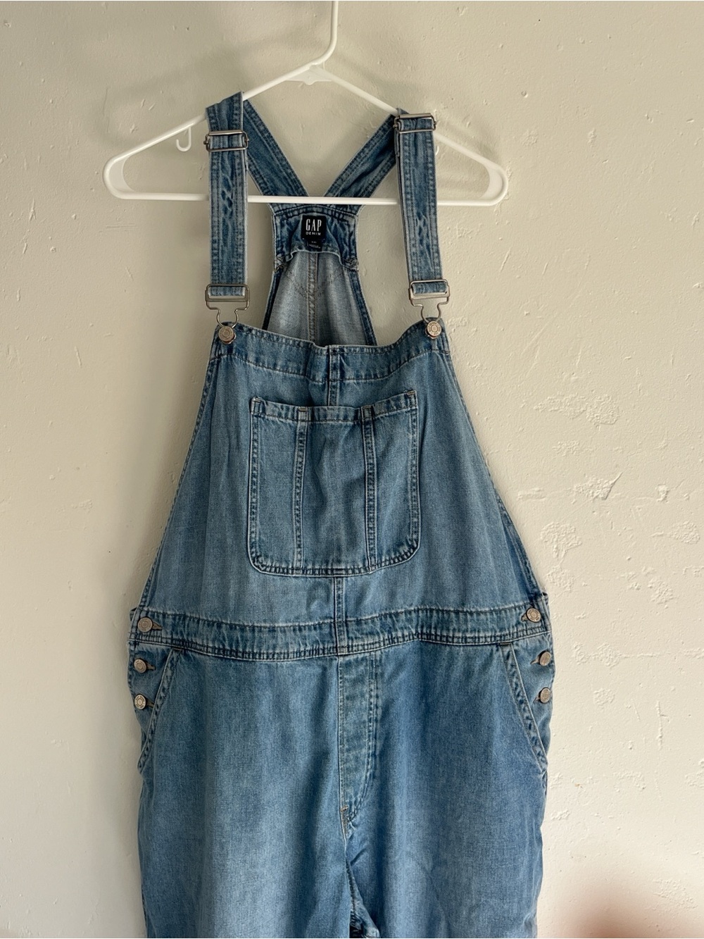 GAP Light Wash Denim Overalls - Picture 3 of 4